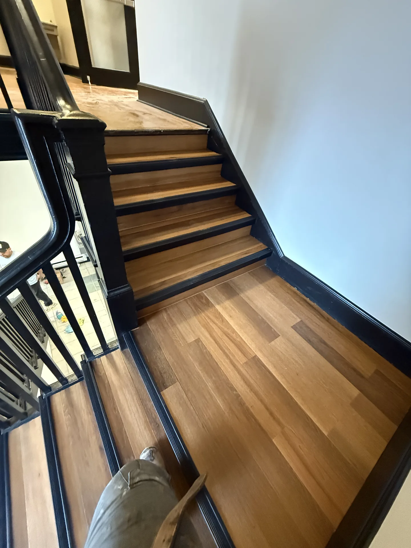 hardwood flooring installed by BRC Flooring — staircase