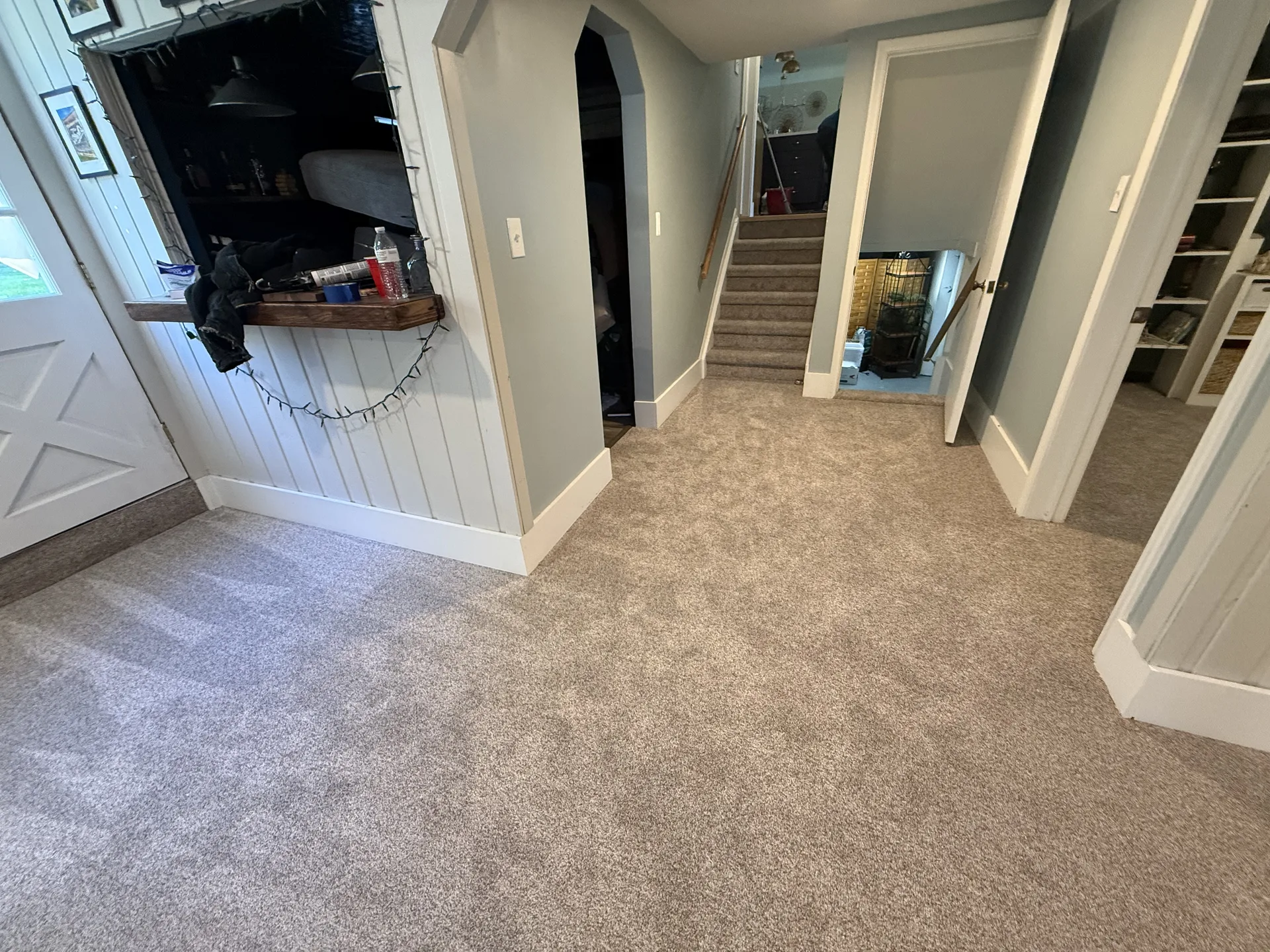 carpet flooring installed by BRC Flooring — hallway