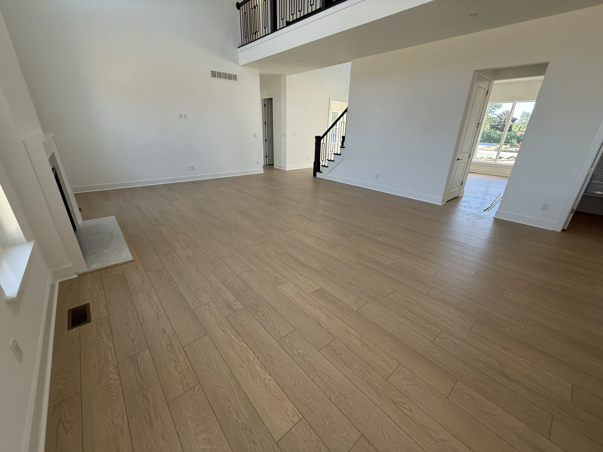 luxury vinyl flooring installed by BRC Flooring — foyer