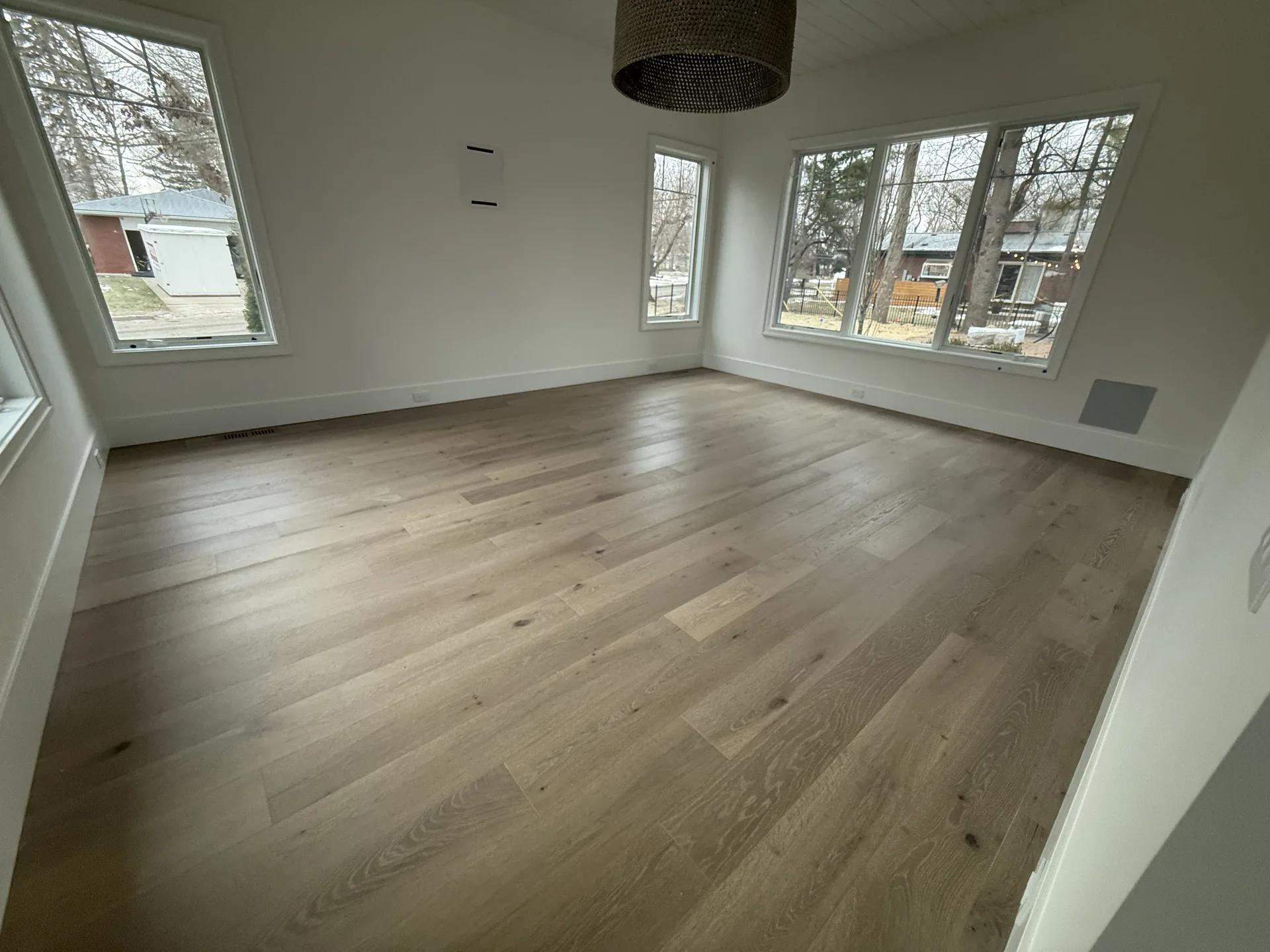 luxury vinyl flooring installed by BRC Flooring — sunroom