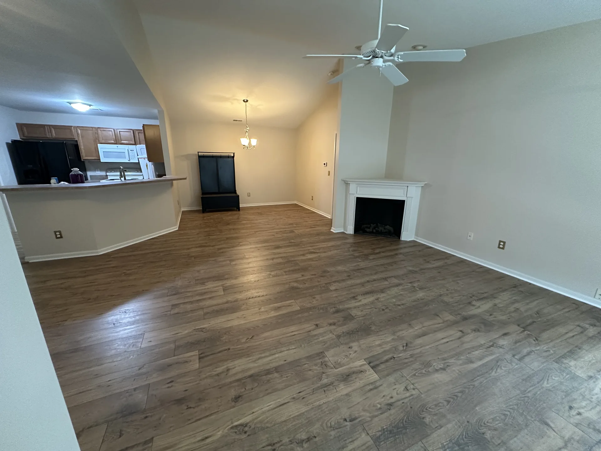 luxury vinyl flooring installed by BRC Flooring — living room