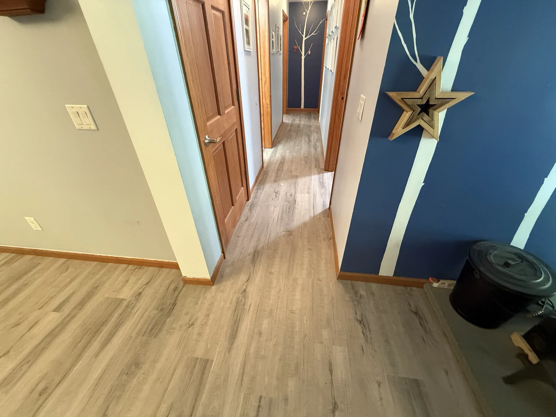 laminate flooring installed by BRC Flooring — hallway