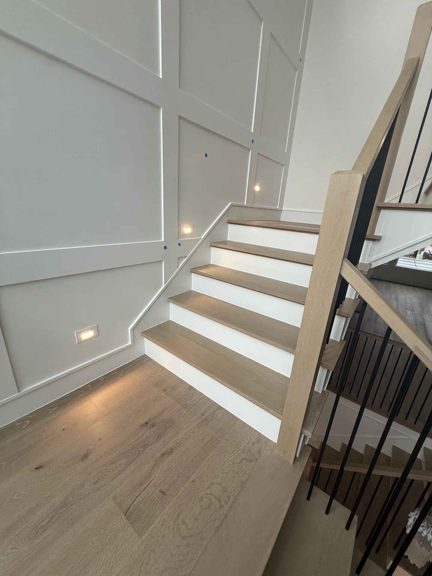 hardwood flooring installed by BRC Flooring — staircase
