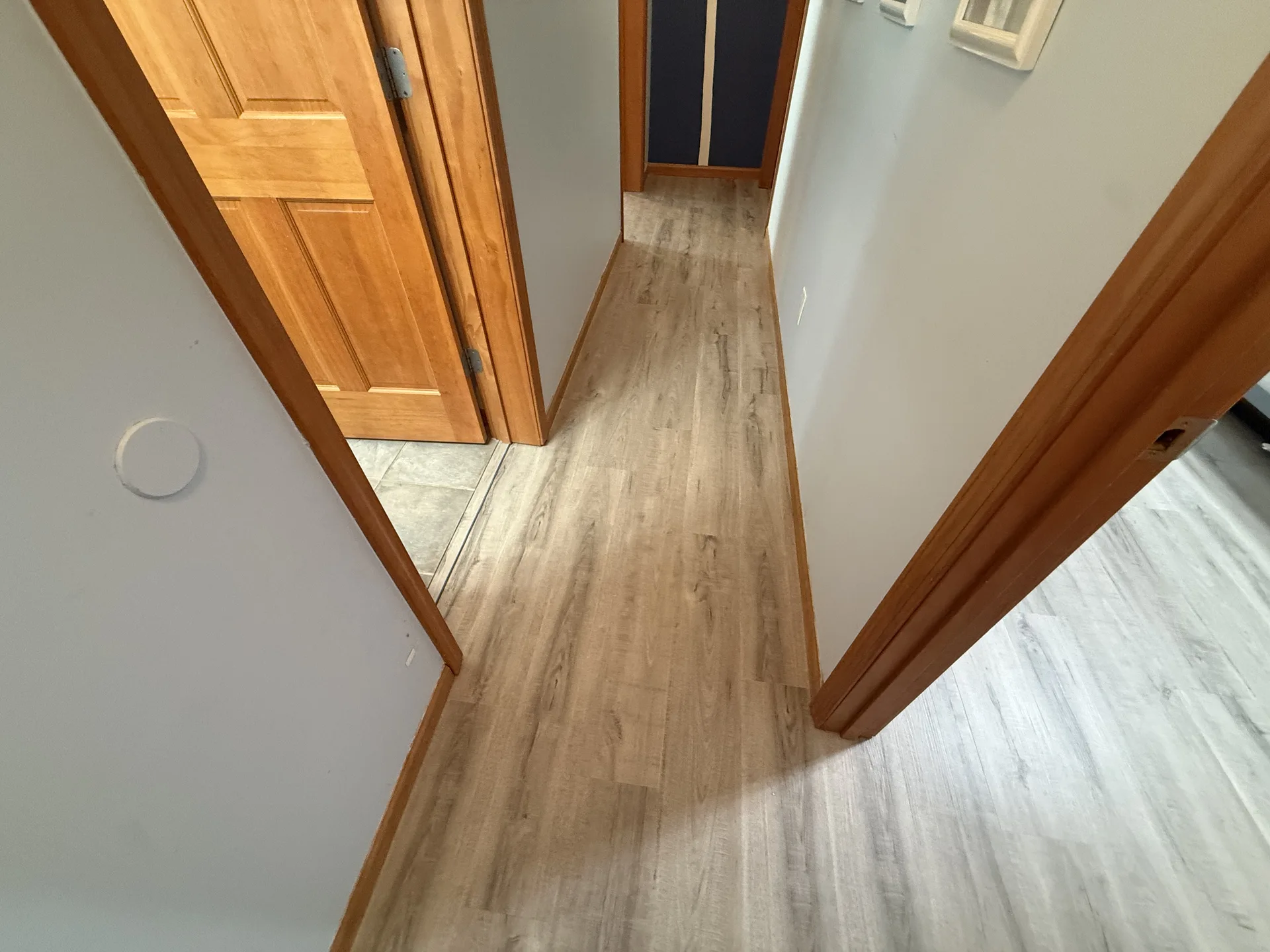 laminate flooring installed by BRC Flooring — hallway