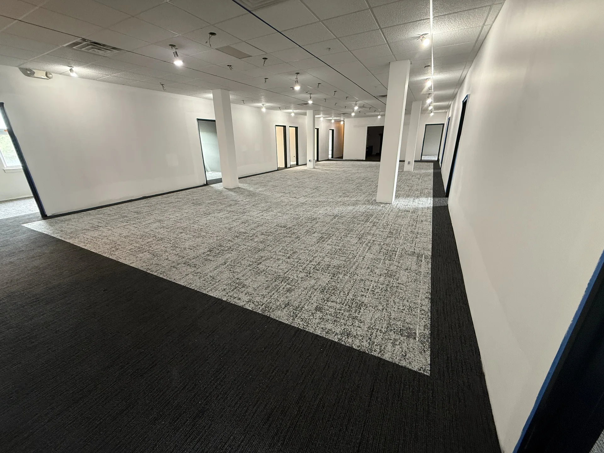commercial flooring installed by BRC Flooring — office · carpet tile