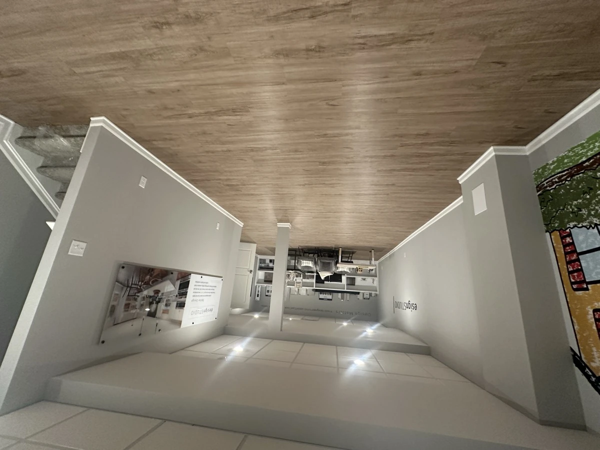 LVP in modern hallway
