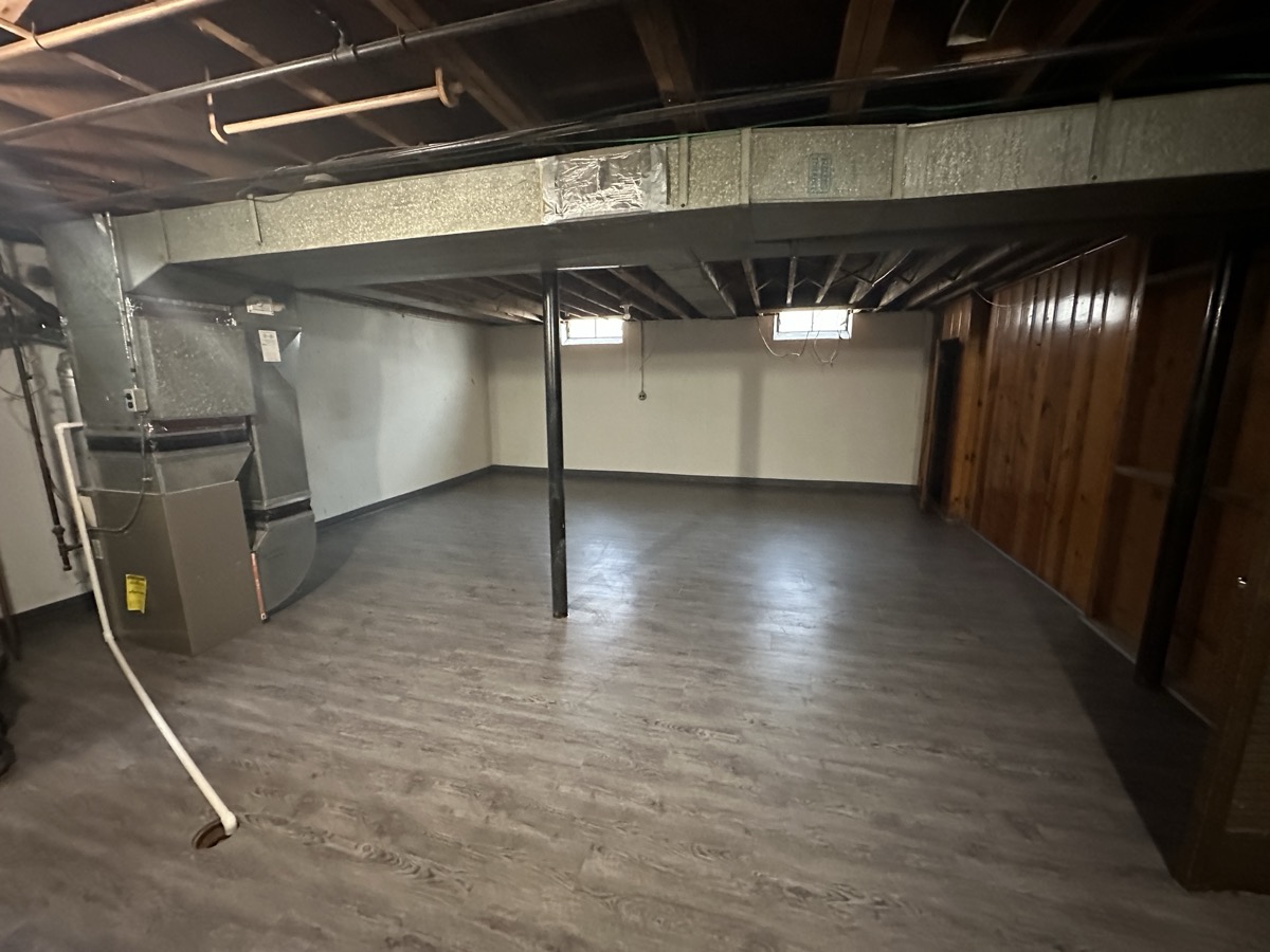 LVP in basement space